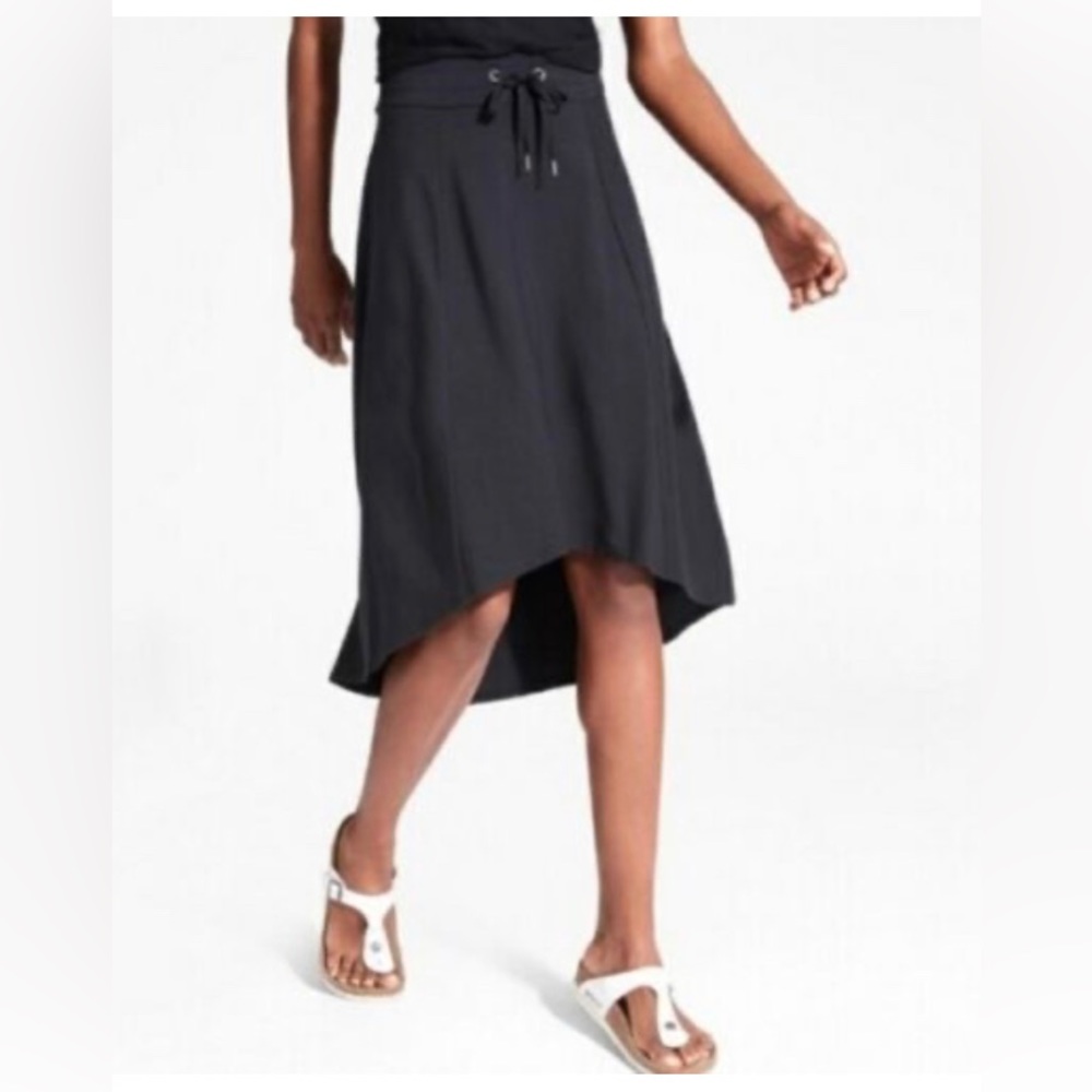 Athleta Black Midi Skirt